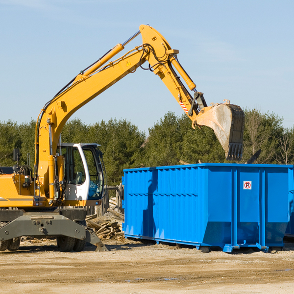 how many times can i have a residential dumpster rental emptied in Friendship WI